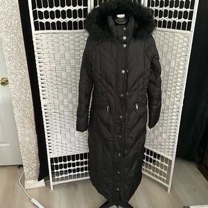 London Fog winter puffer down trench